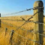 cerca fabricada con alambre de puas